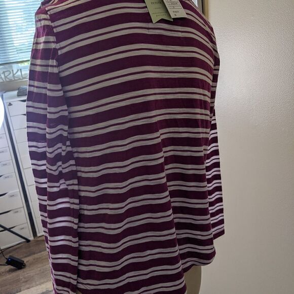 Anthropologie Postmark stripe long sleeve shirt - Picture 3 of 11